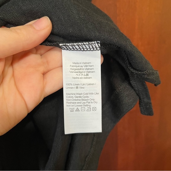 J. Crew Black Linen Tee Tank - Picture 5 of 5
